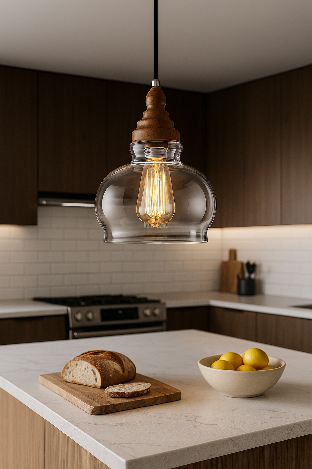 Rustic Glass Pendant - Nordic Luxury Lighting