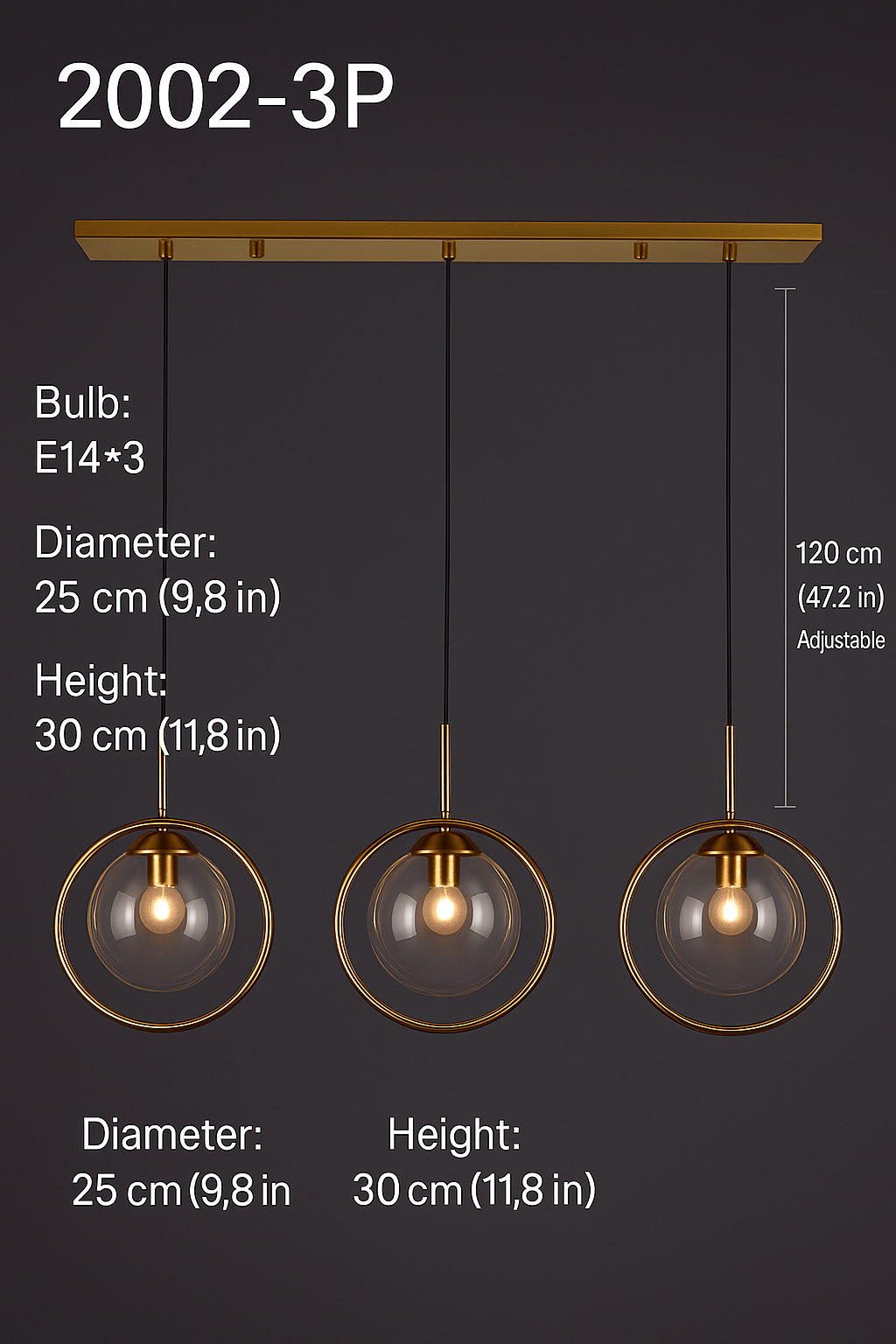 Nordic Modern Glass Pendant Light