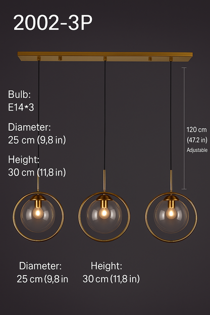 Nordic Modern Glass Pendant Light