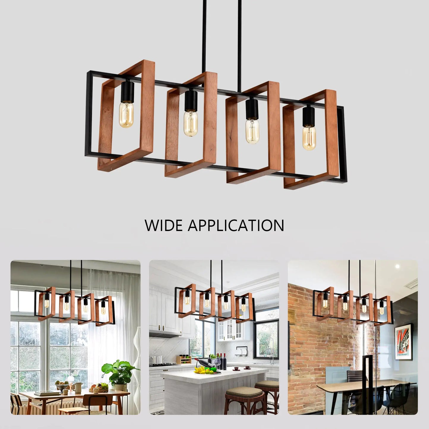 Rustic Kitchen Pendant Light - Designer Island Lighting