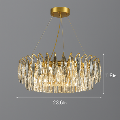 Crystal LED Chandelier - Luxury Modern Living Room Light