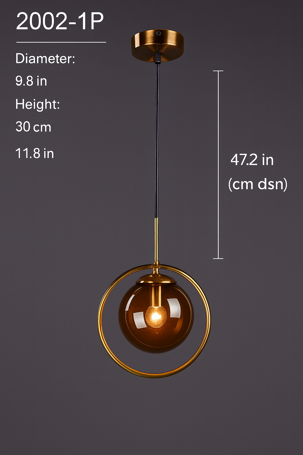 Nordic Modern Glass Pendant Light