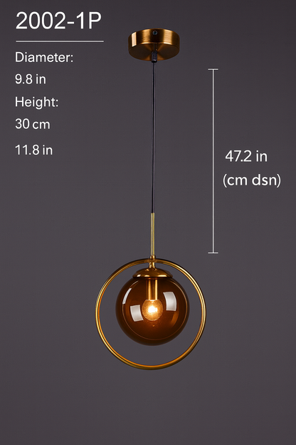 Nordic Modern Glass Pendant Light