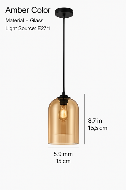 Minimalist Glass Pendant Light