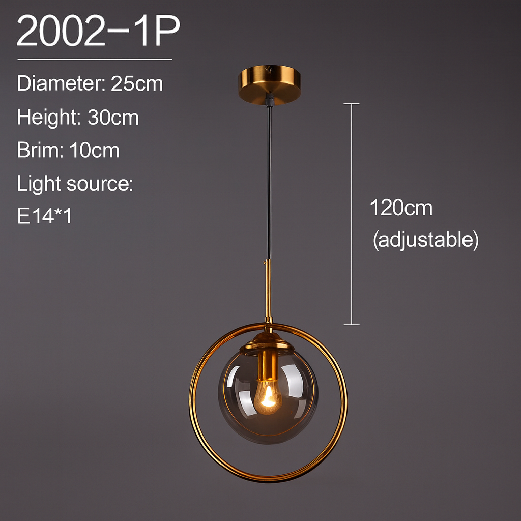 Nordic Modern Glass Pendant Light