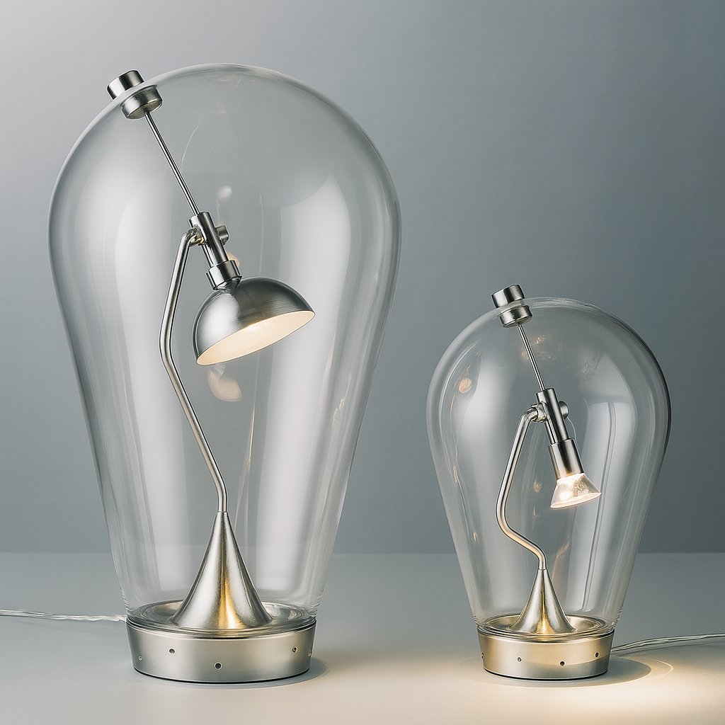 Art Glass Lamp - Modern Minimalist Designer Light