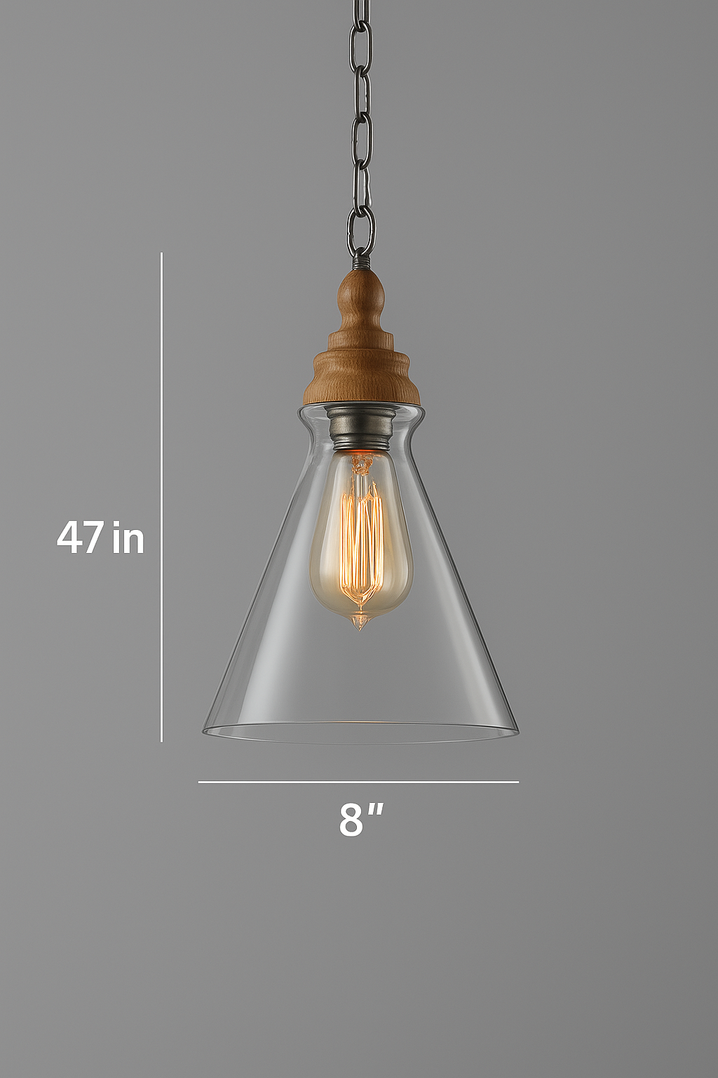 Rustic Glass Pendant - Nordic Luxury Lighting