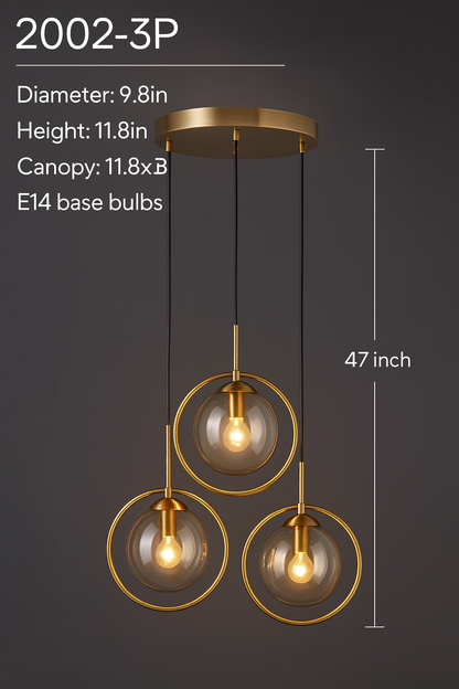 Nordic Modern Glass Pendant Light