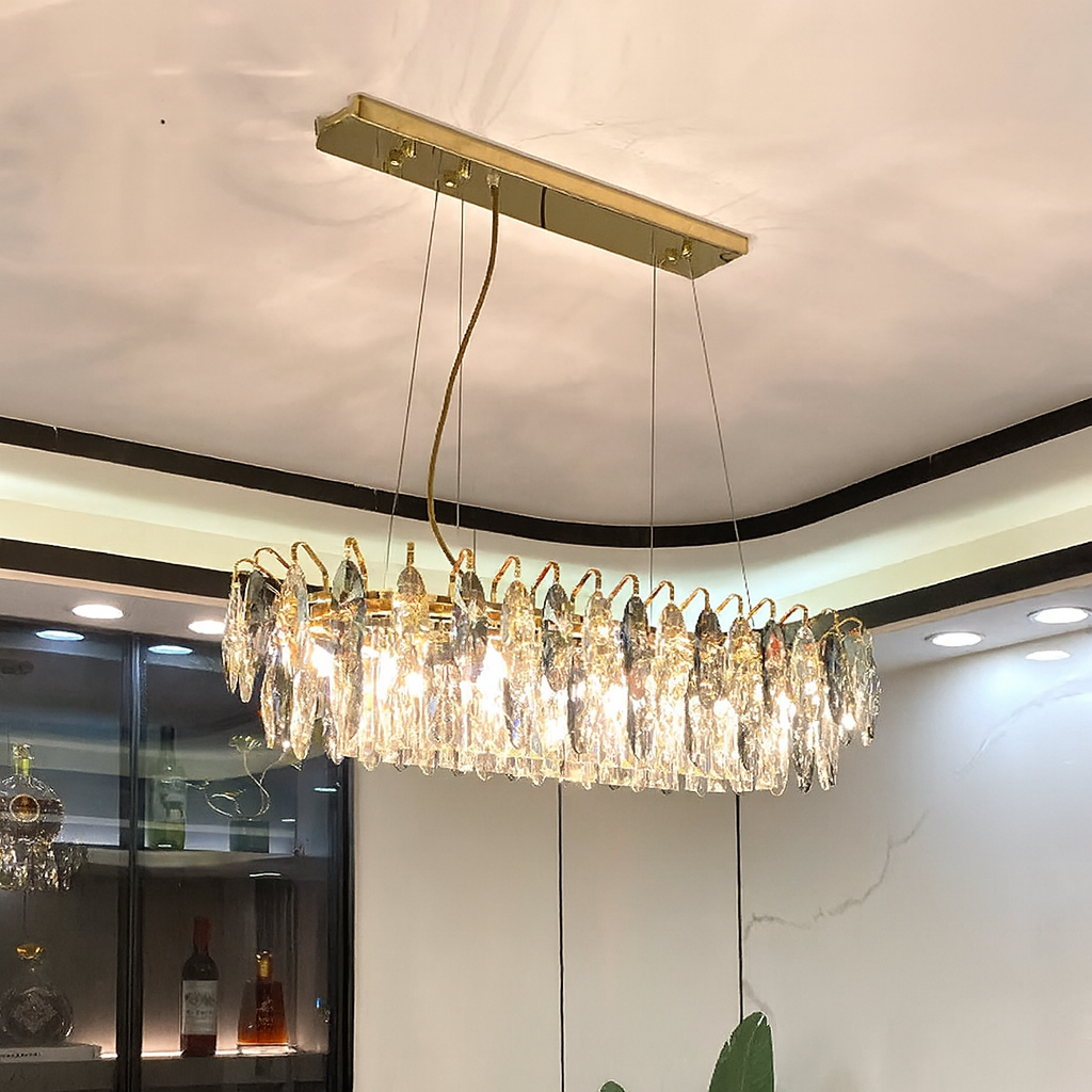 Crystal LED Chandelier - Luxury Modern Living Room Light