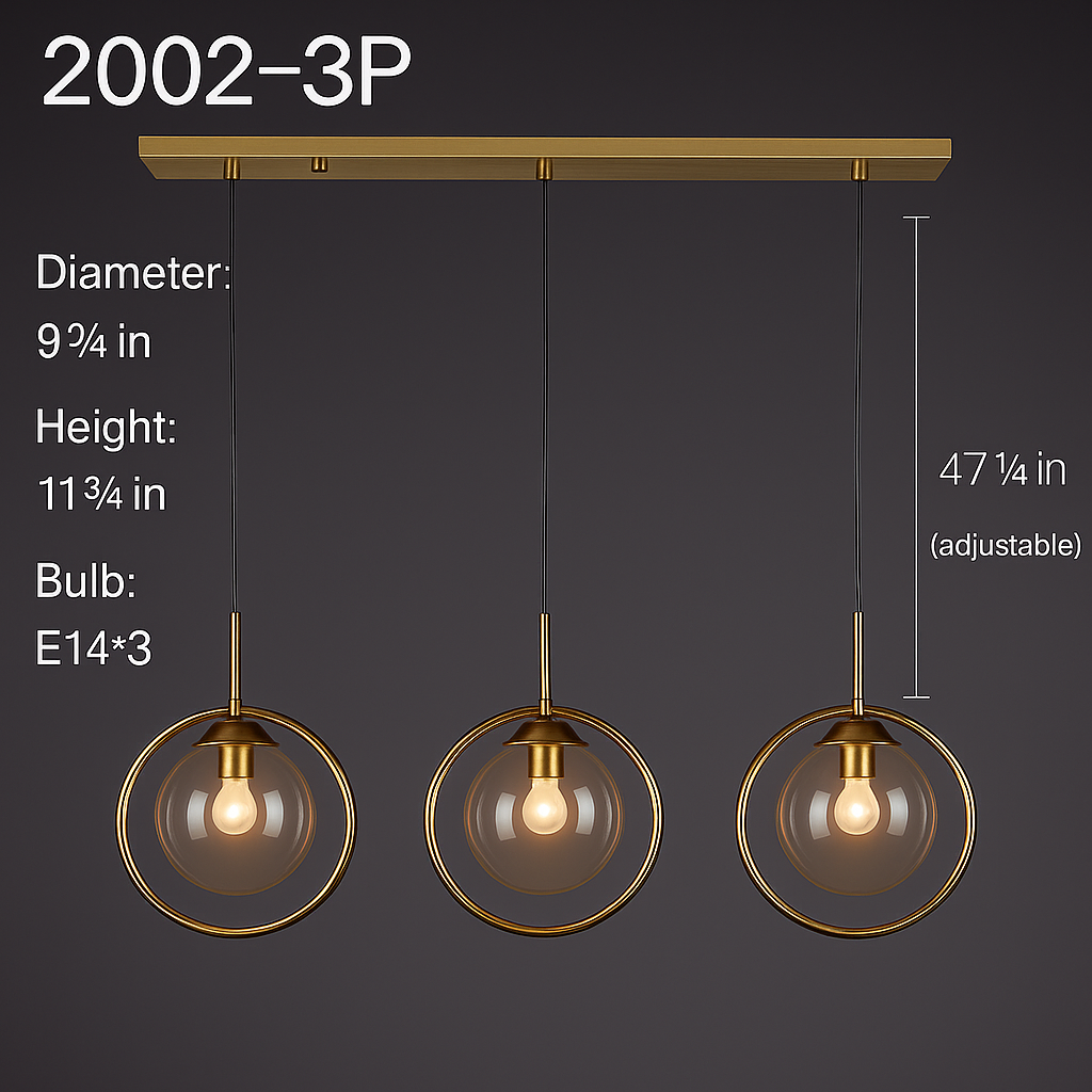 Nordic Modern Glass Pendant Light