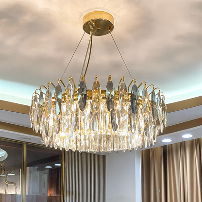 Crystal LED Chandelier - Luxury Modern Living Room Light