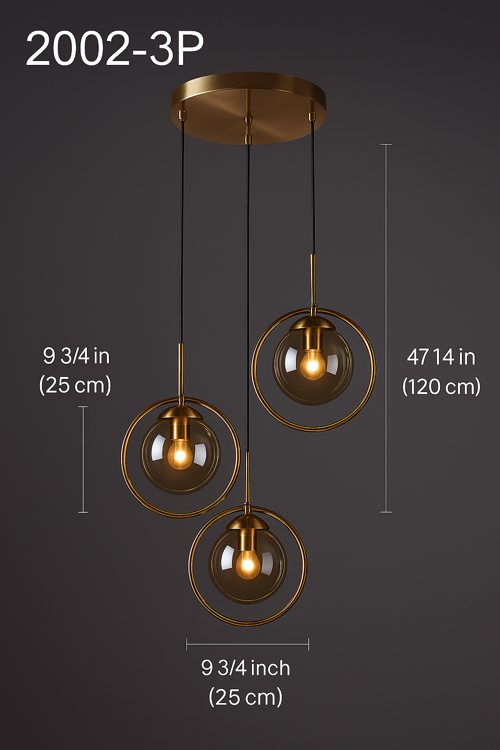 Nordic Modern Glass Pendant Light