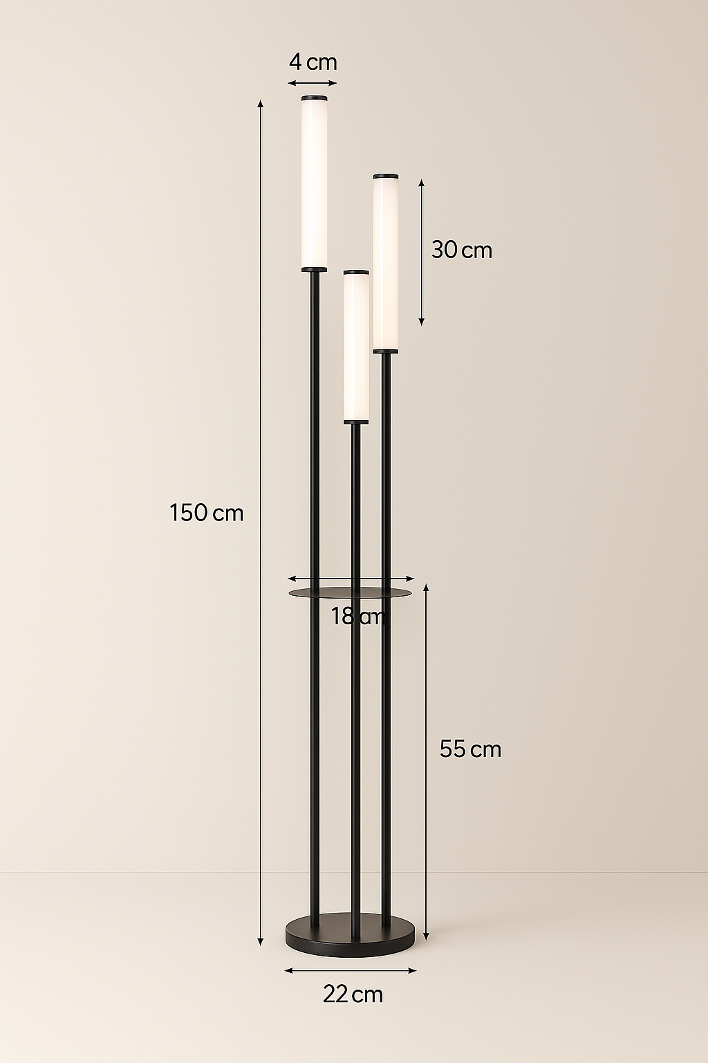 Modern LED Floor Lamp - Minimalist Acrylic Designer Light