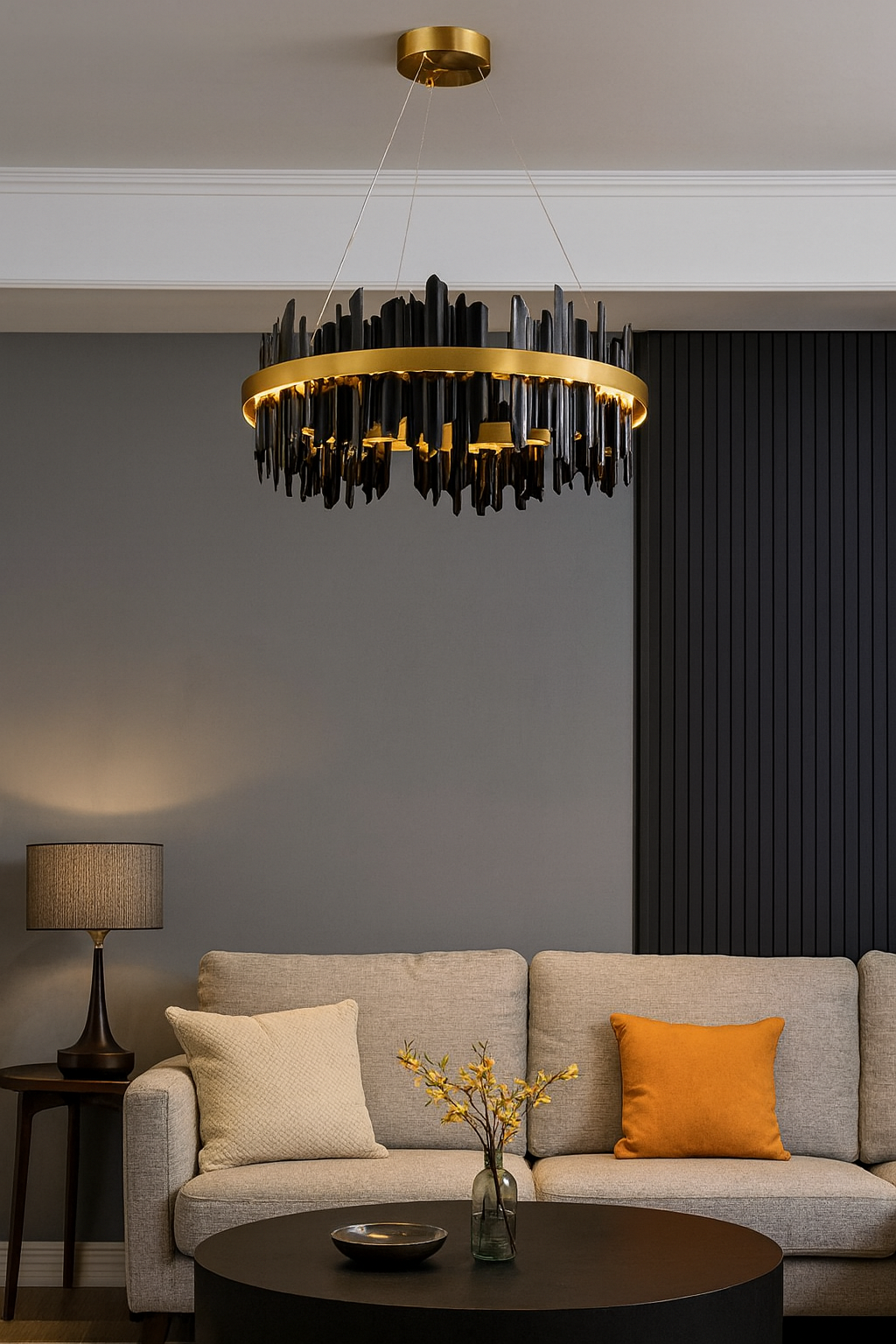 Italian Minimalist Chandelier - Postmodern Luxury Lighting