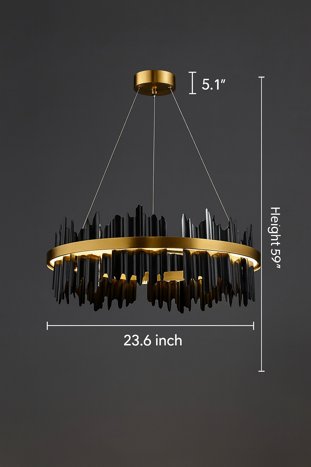 Italian Minimalist Chandelier - Postmodern Luxury Lighting