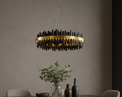Italian Minimalist Chandelier - Postmodern Luxury Lighting
