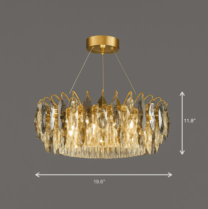 Crystal LED Chandelier - Luxury Modern Living Room Light