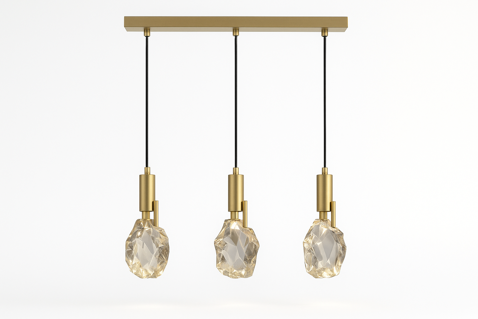 Luxury three-light crystal chandelier